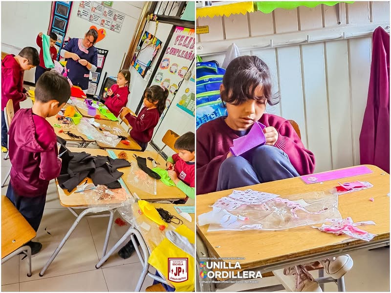 Creación de títeres con material reciclado